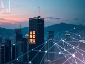 Hong Kong's financial district skyline at dusk, symbolizing Jia Fu Da Securities' pursuit of an SFC license.