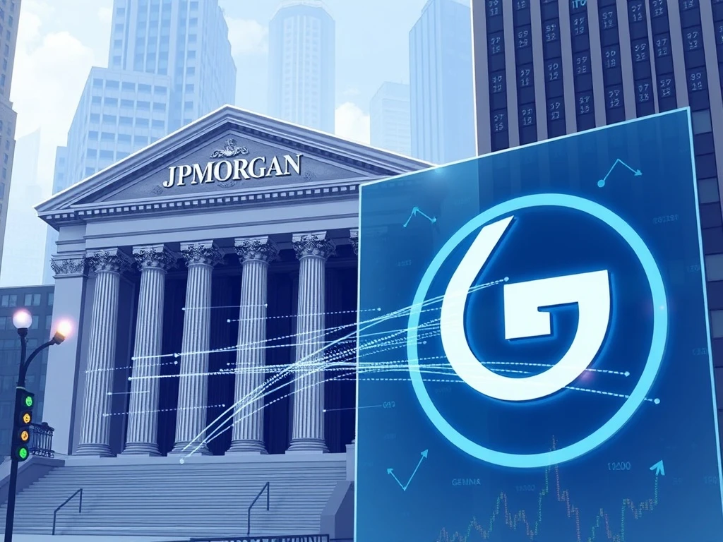 JPMorgan halts Gemini onboarding, symbolizing a crucial financial data access dispute impacting crypto IPO preparations.