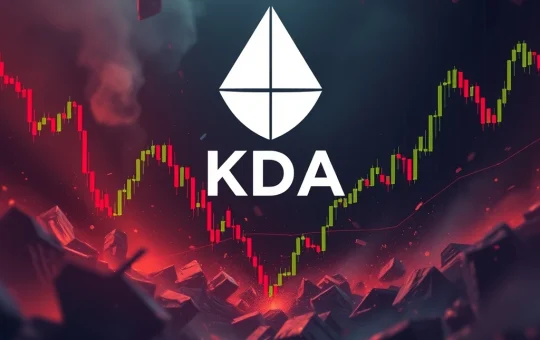 KDA cryptocurrency price drop amid market volatility