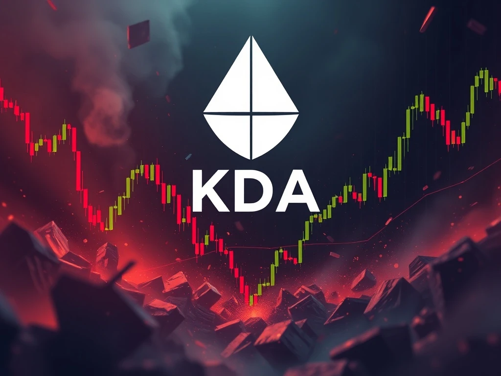 KDA cryptocurrency price drop amid market volatility