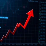 Dramatic Kernel price drop shown on cryptocurrency market chart