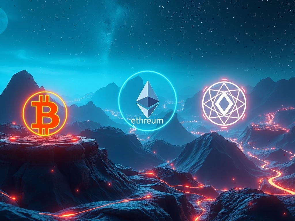 Long-term crypto investing with Bitcoin, Ethereum, and Solana as top digital assets
