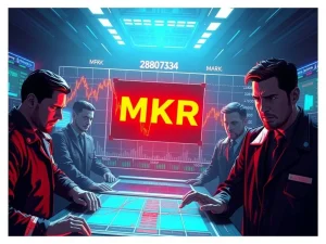 Maker (MKR) price drop amid governance proposal uncertainty in DeFi market