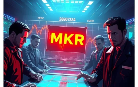 Maker (MKR) price drop amid governance proposal uncertainty in DeFi market