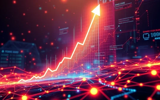 A vibrant chart showing MAV's dramatic crypto surge, illustrating the impact of institutional adoption and enhanced liquidity.