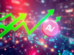 MAV token experiencing an explosive price surge, symbolizing the impact of new Decentralized Finance and blockchain innovation.