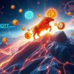 Visualizing the powerful Meme Coin Surge, showcasing MoonBull, Neiro, and Notcoin leading the charge in AI and DeFi innovation.