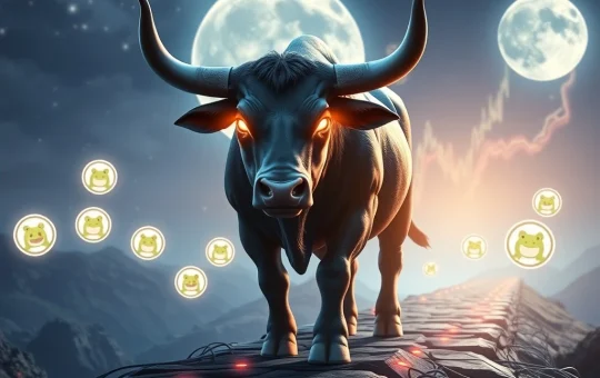 MoonBull whitelist launch on Ethereum, symbolizing explosive meme coin potential and crypto market trends.