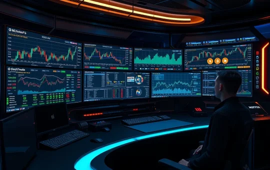 A trader uses MetaTrader 5 (MT5) for advanced crypto trading on the XBTFX platform, showcasing institutional-grade features.