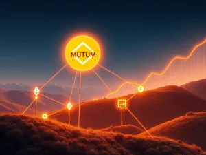Chart showing Mutuum Finance (MUTM) price surge, symbolizing its DeFi momentum and successful crypto presale.