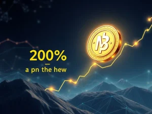 A visual representation of the Mutuum Finance Presale showing a MUTM Token rising on a chart, symbolizing its imminent price surge and investor interest.