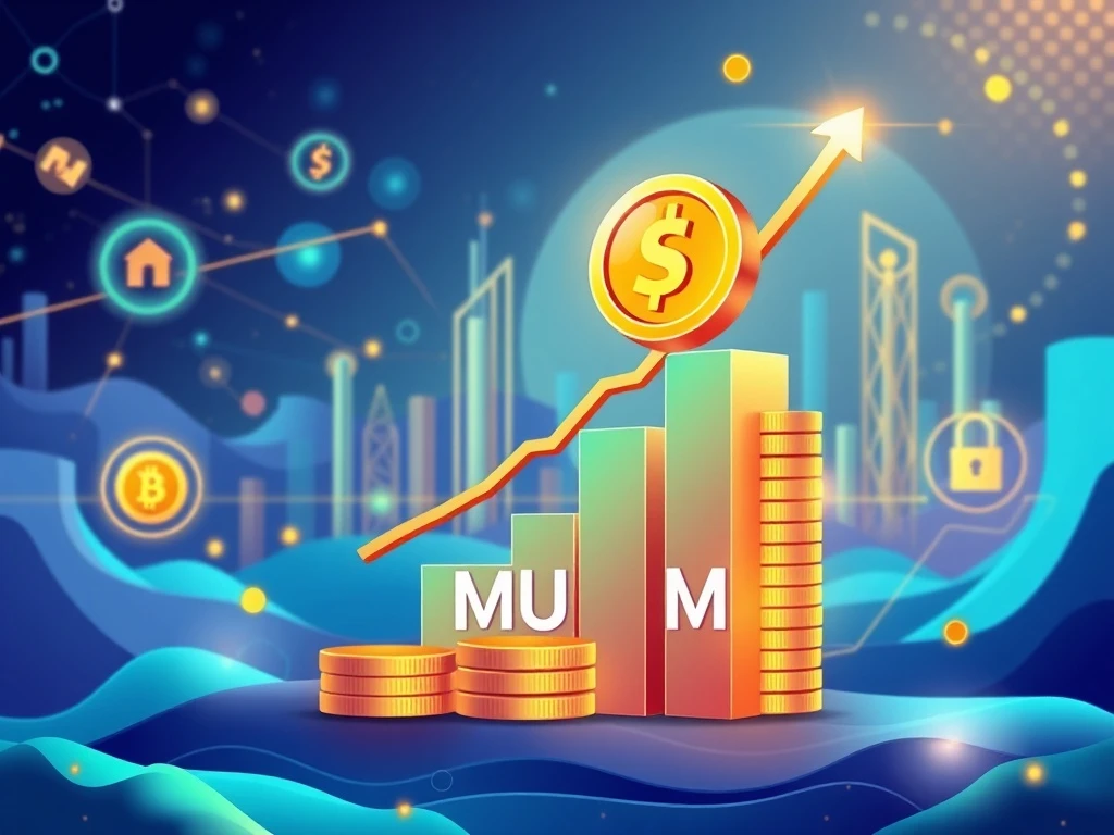 A graphic showing the rapid growth of Mutuum Finance presale, highlighting significant investment milestones and potential returns for MUTM token holders.
