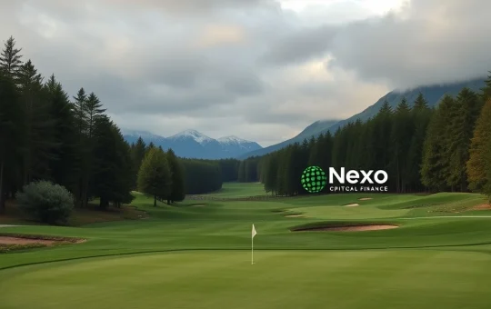 Trump and Nexo co-founders at Scotland golf course for Nexo Championship