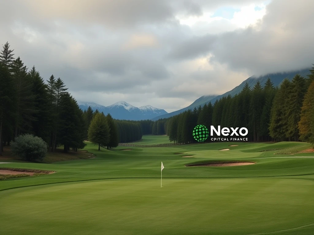 Trump and Nexo co-founders at Scotland golf course for Nexo Championship
