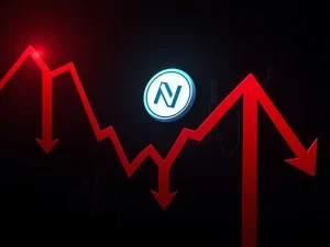 NFP token price crashing in cryptocurrency market downtrend
