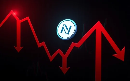NFP token price crashing in cryptocurrency market downtrend
