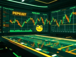 Charts showing Pepe price analysis with key technical indicators, signaling potential PEPEUSDT market shifts.