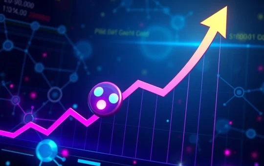 Polkadot (DOT) price chart showing an upward trend, symbolizing its recent crypto surge driven by protocol upgrades.