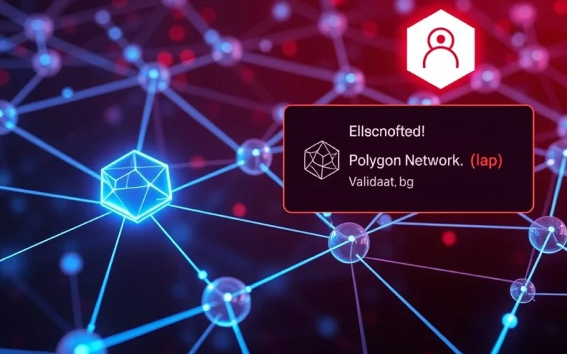 Polygon Network outage caused by validator exit and consensus bug disrupting blockchain operations.