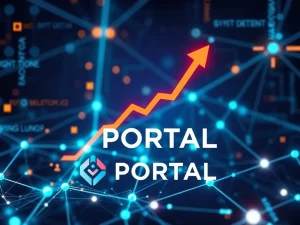 Visualizing the incredible +523% PORTAL crypto price surge, driven by advanced network upgrades and key strategic partnerships.