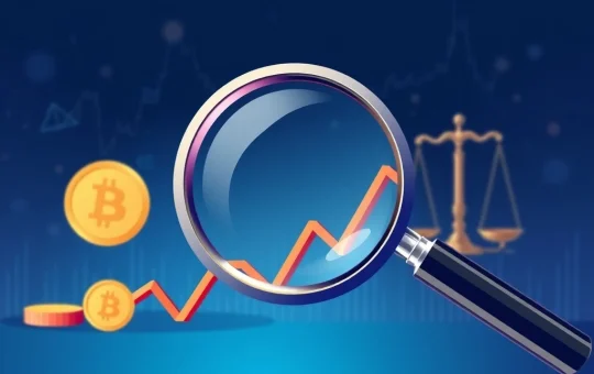 A chart showing a sharp decline for PORTO crypto, with regulatory symbols indicating a crucial test for investor confidence.