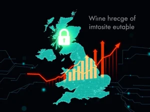 Graph illustrating the dramatic 1400% ProtonVPN sign-up surge in the UK, symbolizing user resistance to new online age verification laws.
