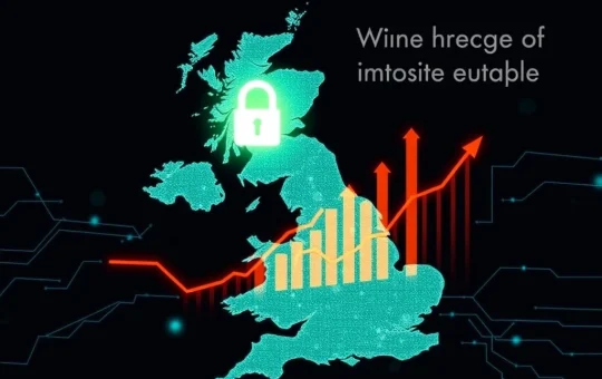 Graph illustrating the dramatic 1400% ProtonVPN sign-up surge in the UK, symbolizing user resistance to new online age verification laws.