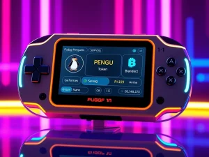 Pudgy Penguins PSG1 console showcasing Web3 gaming and PENGU token integration
