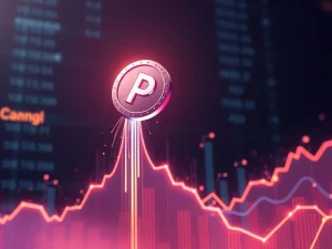Charts showing a significant Pump.Fun token surge, illustrating the impact of a new crypto incentive program.
