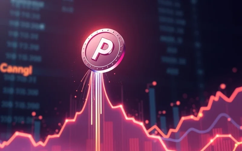 Charts showing a significant Pump.Fun token surge, illustrating the impact of a new crypto incentive program.