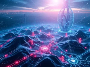 Pyth Network's blockchain nodes delivering real-time data for DeFi platforms