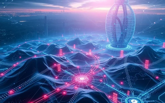 Pyth Network's blockchain nodes delivering real-time data for DeFi platforms