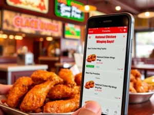 Quick-service wing sales promotions on National Chicken Wing Day