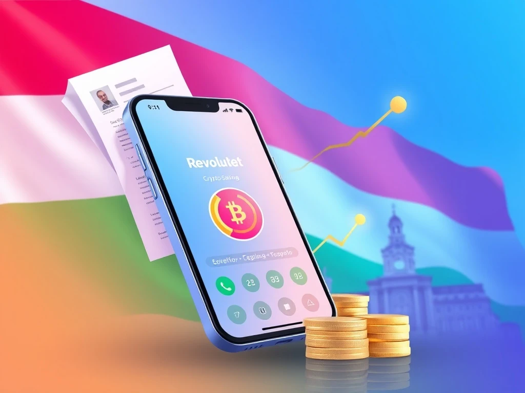Revolut crypto staking services resume in Hungary, symbolizing regulatory navigation and growth in the digital asset market.