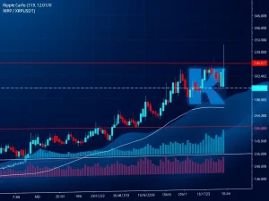 Ripple XRPUSDT chart showing 24-hour technical analysis with key indicators and price action. Highlights crucial market insights.
