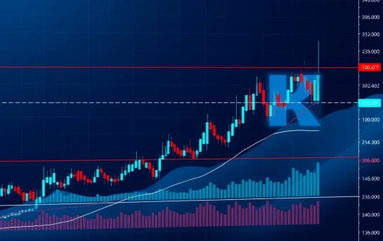 Ripple XRPUSDT chart showing 24-hour technical analysis with key indicators and price action. Highlights crucial market insights.