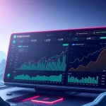 Robinhood crypto revenue growth dashboard with blockchain analytics