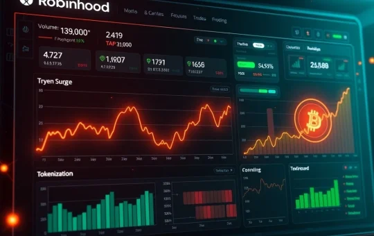 Robinhood crypto revenue growth and tokenization strategy visualized