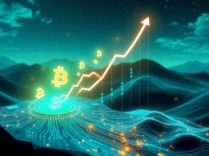 Dynamic chart showing a massive surge for Ruvi AI, symbolizing its significant ROI potential and successful crypto presale.