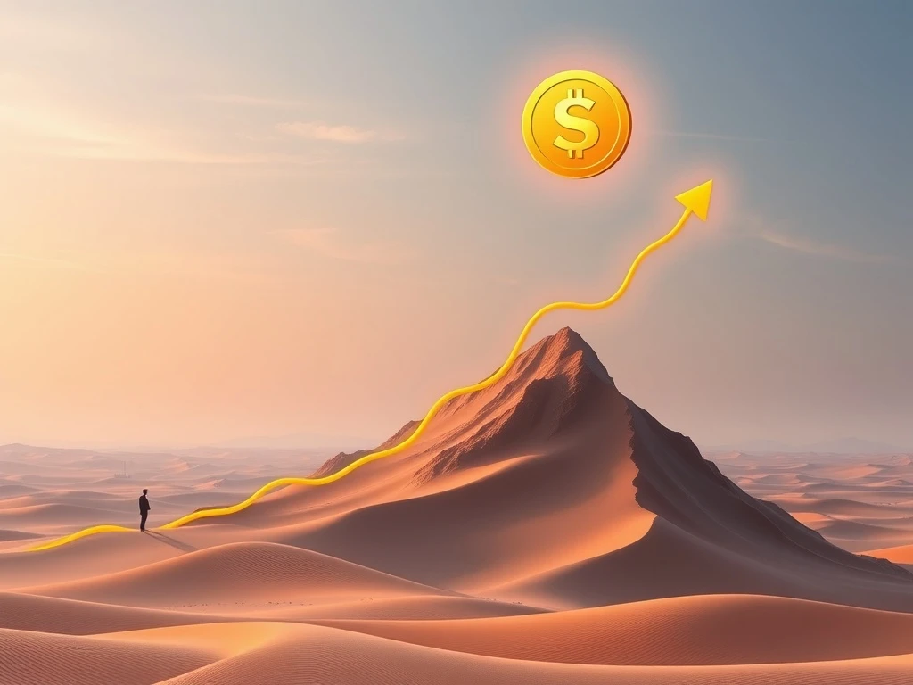 Graph showing SAHARA cryptocurrency's remarkable 60,475% surge, highlighting the impact of institutional interest and market stability.