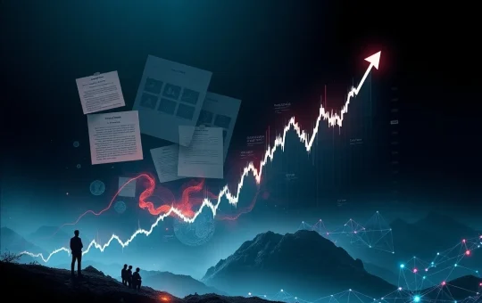 A dramatic chart showing SANTOS price volatility, reflecting regulatory scrutiny and leadership changes impacting the crypto market.