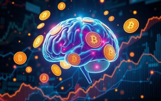 A dynamic visual representing Satsuma Technology's strategic £100M convertible loan boosting Bitcoin holdings and AI growth.