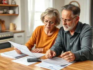 Senior couple reviewing Social Security benefits to maximize retirement income