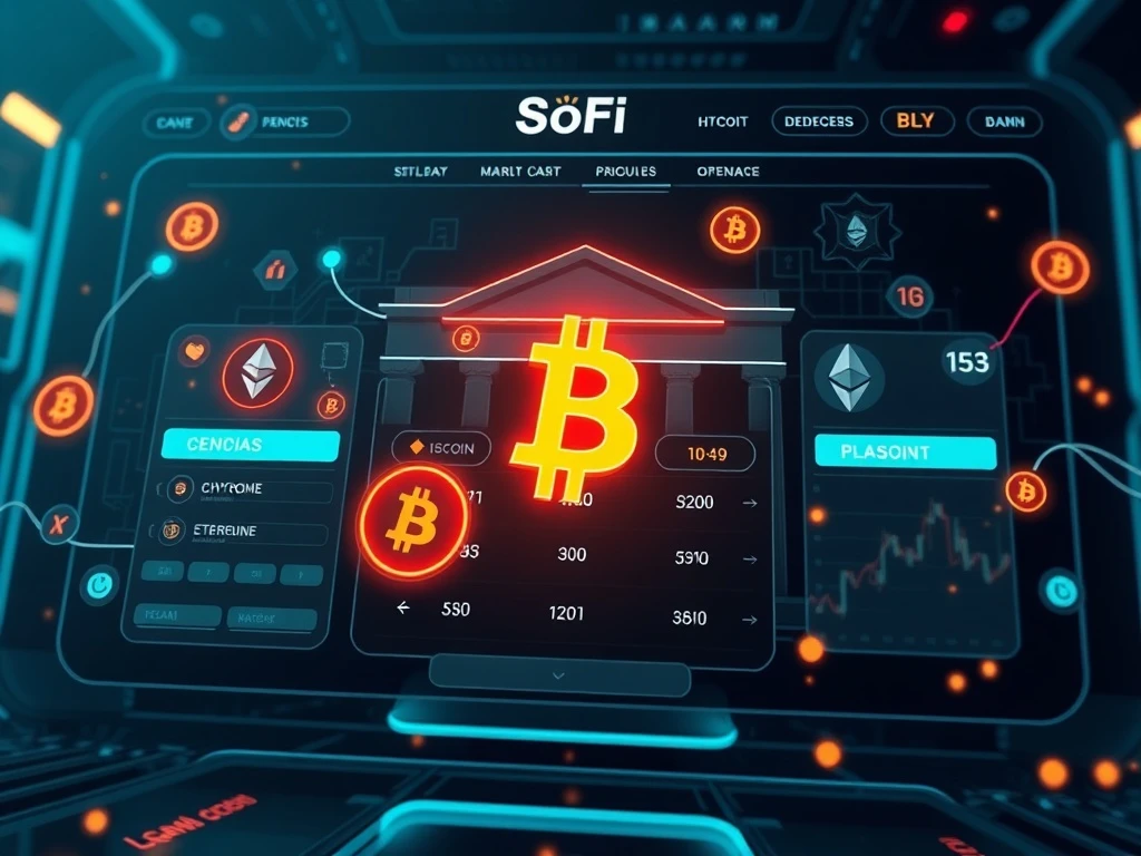 SoFi crypto ecosystem integrating banking and digital assets for staking and borrowing