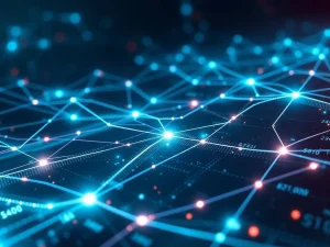 A visual metaphor for Solana network's block size upgrade, depicting increased data capacity and enhanced transaction throughput.