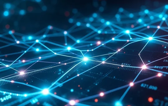 A visual metaphor for Solana network's block size upgrade, depicting increased data capacity and enhanced transaction throughput.