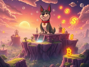 An illustrative image depicting Bonk's dominant position within the Solana blockchain ecosystem, symbolizing its high trading volume and market influence.
