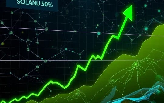 Chart displaying BONK price surge on Solana, highlighting market volatility and a key support level test for the meme token.