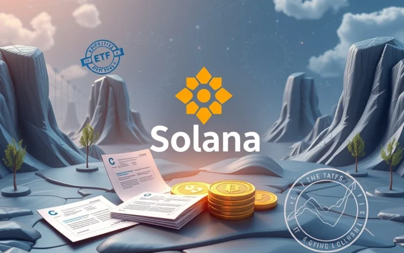 Solana ETF approval process with 21Shares and SEC regulatory documents