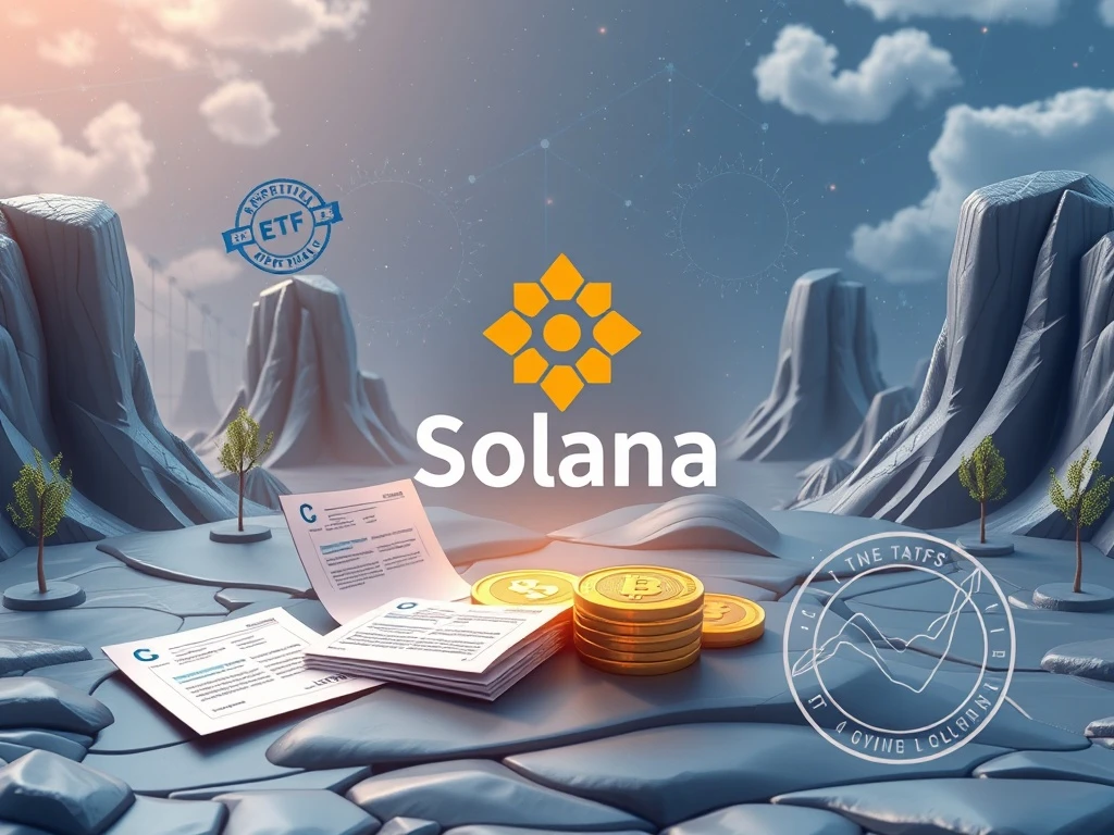 Solana ETF approval process with 21Shares and SEC regulatory documents